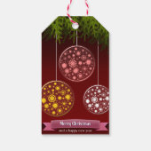 Vrolijk kerstfeest cadeaulabel (Achterkant)