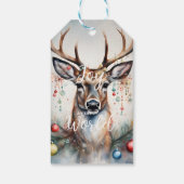 Vrolijk kerstfeest cadeaulabel (Achterkant)