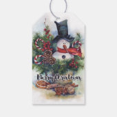 Vrolijk kerstfeest cadeaulabel (Achterkant)