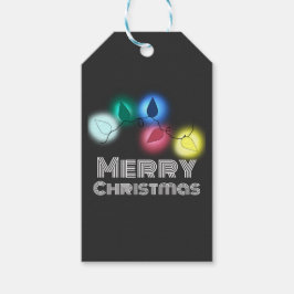 Vrolijk kerstfeest cadeaulabel