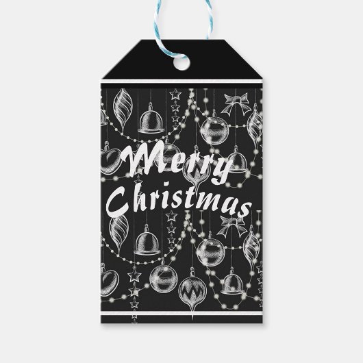 Vrolijk kerstfeest cadeaulabel