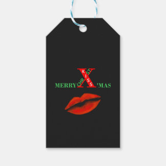 Vrolijk kerstfeest cadeaulabel