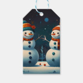 Vrolijk kerstfeest cadeaulabel (Voorkant)