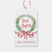 Vrolijk kerstfeest cadeaulabel (Voorkant)