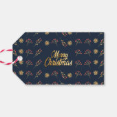 Vrolijk kerstfeest cadeaulabel (Achterkant Horizontaal)