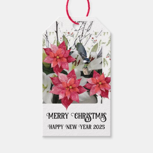 Vrolijk kerstfeest! cadeaulabel (Voorkant)