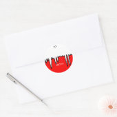 vrolijk kerstfeest! -cadeaulabels ronde sticker (Envelop)