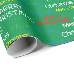 Vrolijk kerstfeest cadeaupapier