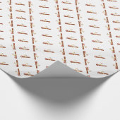 Vrolijk kerstfeest cadeaupapier (Hoek)