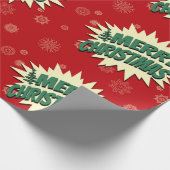 Vrolijk kerstfeest cadeaupapier (Hoek)