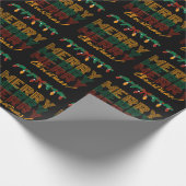 Vrolijk kerstfeest cadeaupapier (Hoek)