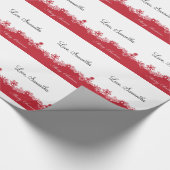 Vrolijk kerstfeest cadeaupapier (Hoek)