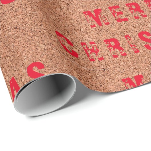 "Vrolijk kerstfeest" Cadeaupapier (Rol Hoek)