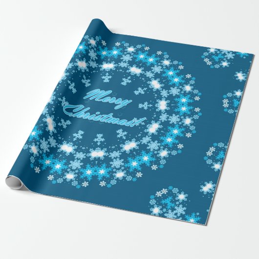 vrolijk kerstfeest cadeaupapier (Uitgerold)