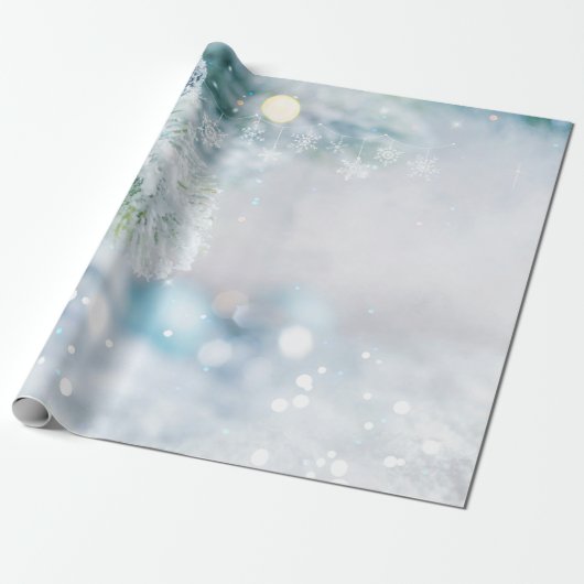 Vrolijk kerstfeest cadeaupapier (Uitgerold)