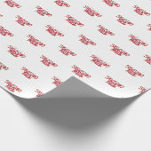 Vrolijk kerstfeest cadeaupapier (Hoek)