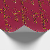 Vrolijk kerstfeest cadeaupapier (Hoek)