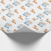 Vrolijk kerstfeest cadeaupapier (Hoek)