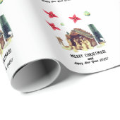 Vrolijk kerstfeest! cadeaupapier (Rol Hoek)