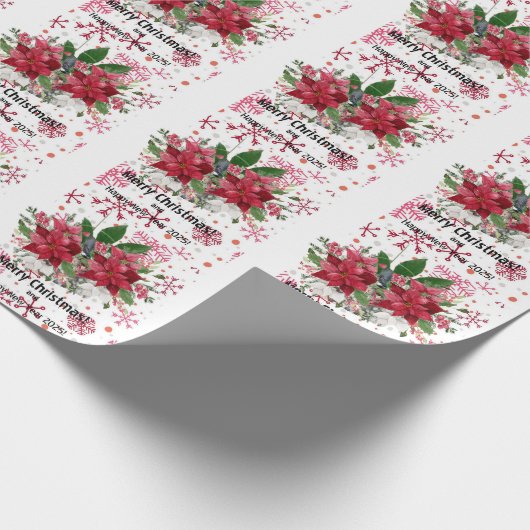 Vrolijk kerstfeest! cadeaupapier (Hoek)