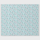 Vrolijk kerstfeest cadeaupapier (Vlak)