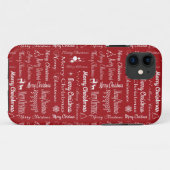 Vrolijk kerstfeest Case-Mate iPhone case (Achterkant (horizontaal))