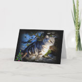Vrolijk kerstfeest - Cat wenskaart Feestdagen Kaart (Achterkant)