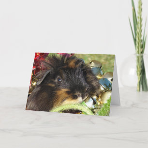 vrolijk kerstfeest! cavia feestdagen kaart
