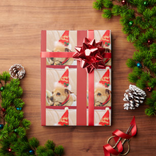 Vrolijk kerstfeest Chihuahua met Pet van de Partij Cadeaupapier