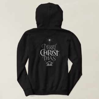 Vrolijk Kerstfeest Christelijk Krijt Jezus Hoodie