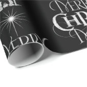 Vrolijk Kerstfeest Christelijke Geboorte Christus Cadeaupapier (Rol Hoek)