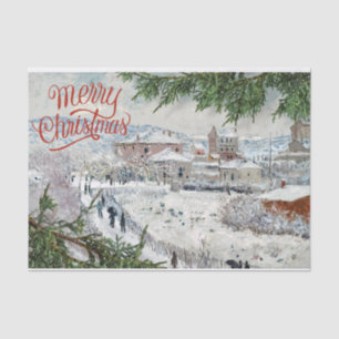 Vrolijk kerstfeest. Claude Monet Tissue Paper Tissuepapier