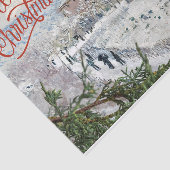 Vrolijk kerstfeest. Claude Monet Tissue Paper Tissuepapier (Detail)