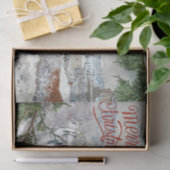 Vrolijk kerstfeest. Claude Monet Tissue Paper Tissuepapier (Geschenk)