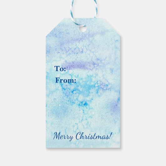 Vrolijk Kerstfeest Cowboy Sneeuwman Cadeaulabel (Achterkant)