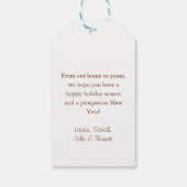 vrolijk kerstfeest! Cupcake-Christmas-Tree Cadeaulabel (Achterkant)