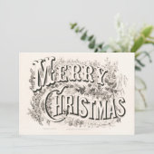 vrolijk kerstfeest | Currier & Ives (Staand voorkant)