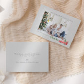 Vrolijk Kerstfeest Custom Family Photo Holiday Kaa Bedankkaart