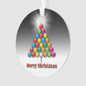Vrolijk Kerstfeest Custom Golf Holiday Design Ornament (voorkant)