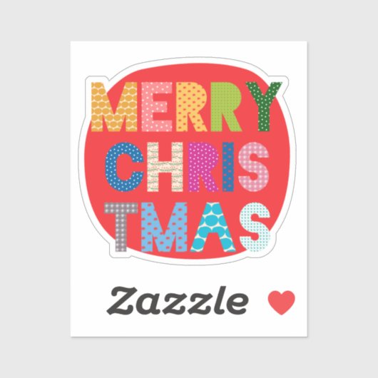 Vrolijk Kerstfeest Custom – Holiday Fun Sticker (Vel)