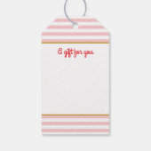 Vrolijk Kerstfeest Custom Photo Name Simple Schatt Cadeaulabel (Achterkant)