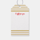 Vrolijk Kerstfeest Custom Photo Name Simple Schatt Cadeaulabel (Achterkant)