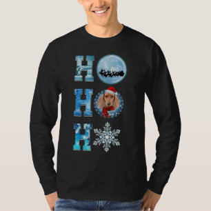 Vrolijk kerstfeest Dachshund Snow Merry Kerstmis O T-shirt