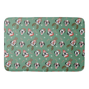 Vrolijk Kerstfeest Dalmatische Honden Badmat