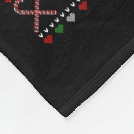 Vrolijk Kerstfeest Dalmatische Hondenliefhebber Fa Fleece Deken (Hoek)