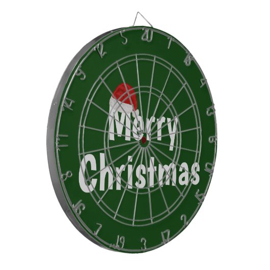 Vrolijk kerstfeest dartbord (Voorkant Links)