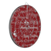 Vrolijk kerstfeest dartbord (Voorkant Links)