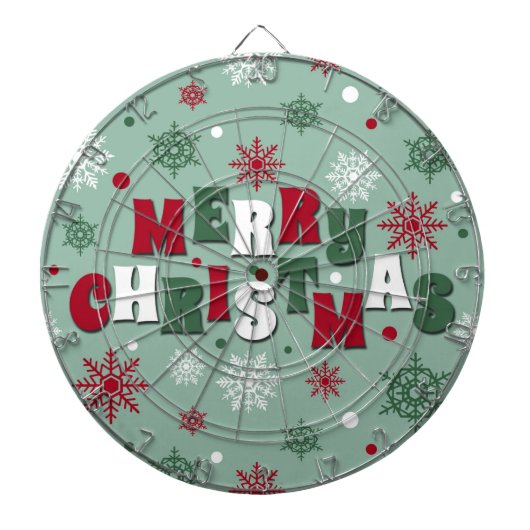 Vrolijk kerstfeest dartbord (Voorkant)