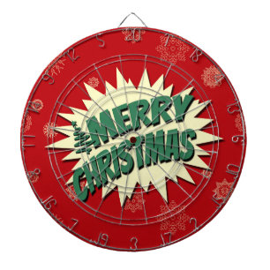 Vrolijk kerstfeest dartbord
