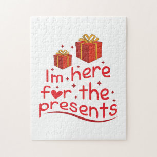Vrolijk kerstfeest dat ik hier ben voor het Cadeau Legpuzzel